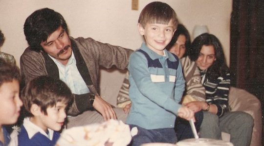 Oscar William Calvo ocampo con su hijo Oscar Iván