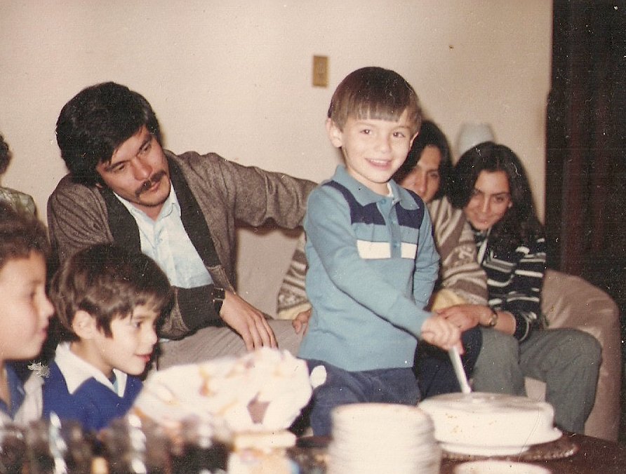 Oscar William Calvo ocampo con su hijo Oscar Iván